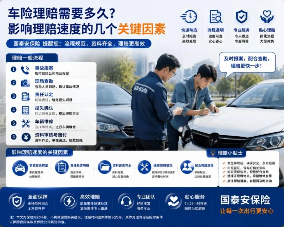 车险理赔需要多久？影响理赔速度的几个关键因素(图1)